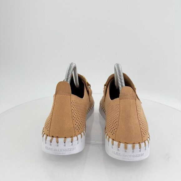 Ilse Jacobsen Women Tulip Bit Platform Slip On Shoe Size 41 11 Taupe Gold Loafer - Picture 7 of 15